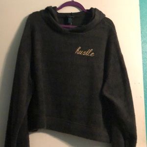 Plus Size Cropped Hoodie